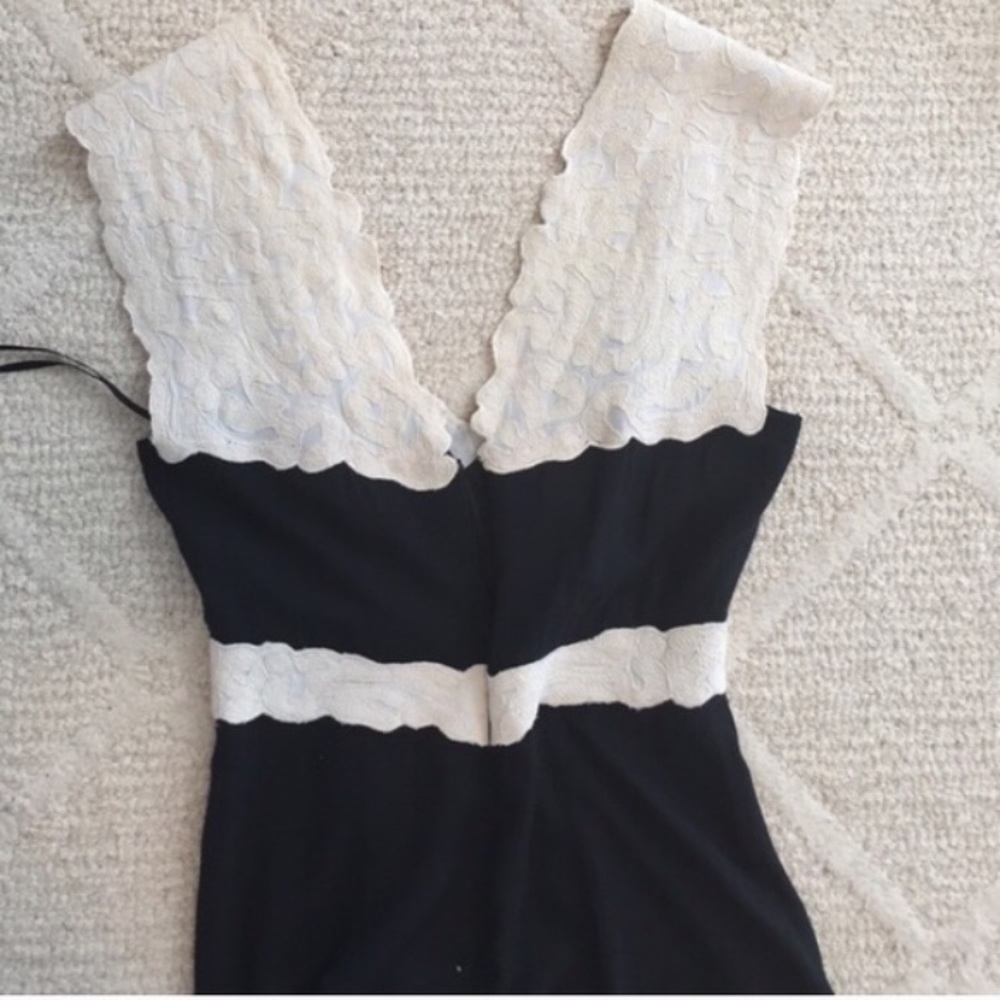 French connection dress small 2 prom cocktail blac - Picture 4 of 4